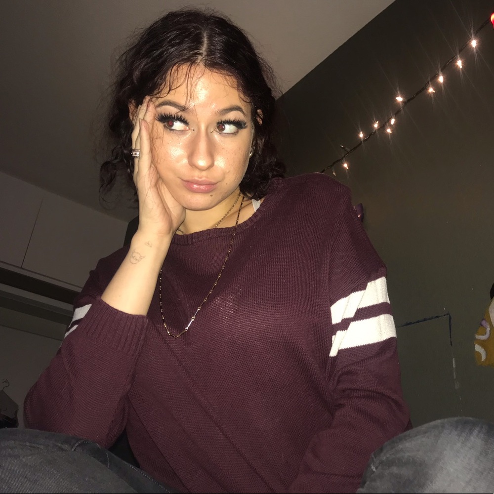 BRANDY MELVILLE MAROON SWEATER